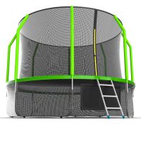 Батут EVO JUMP Cosmo 12ft (Green) с нижней сеткой